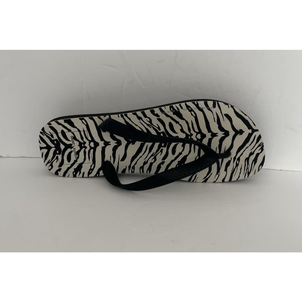YVES SAINT LAURENT HAVAIANAS ZEBRA PRINT US SZ 9/10W, EURO 40/41, EXCELLENT - Picture 2 of 13